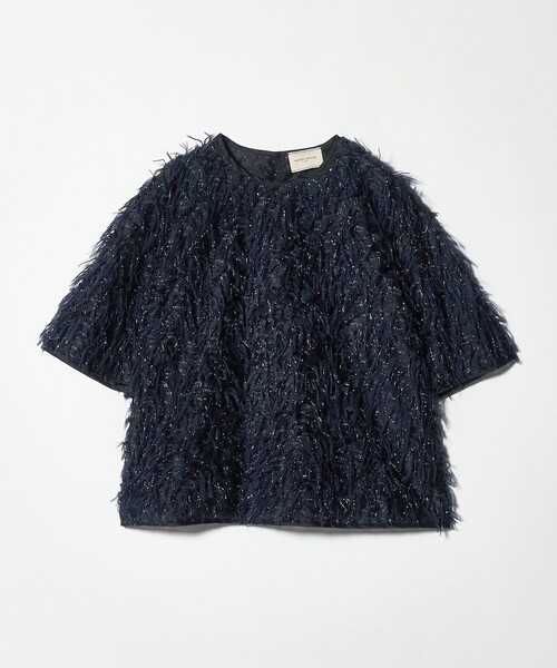 UNITED ARROWS(ユナイテッドアローズ)の「ヘアリー ラメ カットジャガード ブラウス(シャツ/ブラウス・レディース・ネイビー/ホワイト/ブラック・FREE)」の15枚目の写真