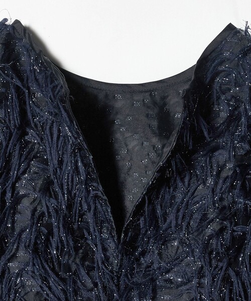 UNITED ARROWS(ユナイテッドアローズ)の「ヘアリー ラメ カットジャガード ブラウス(シャツ/ブラウス・レディース・ネイビー/ホワイト/ブラック・FREE)」の20枚目の写真