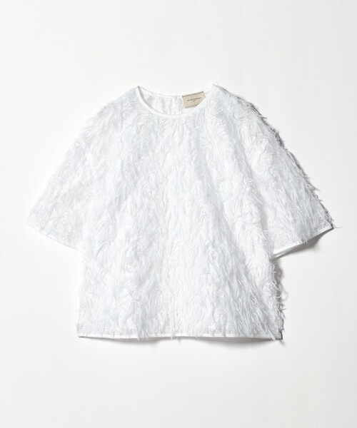 UNITED ARROWS(ユナイテッドアローズ)の「ヘアリー ラメ カットジャガード ブラウス(シャツ/ブラウス・レディース・ネイビー/ホワイト/ブラック・FREE)」の22枚目の写真