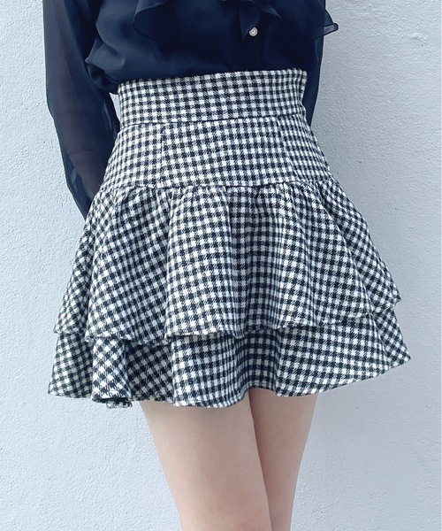 one way（ワンウェイ）の「フレアティアードスカート（スカート・レディース・ブラック系その他2/ブラック系その他/ブラック/レッド系その他・FREE）」の17枚目の写真