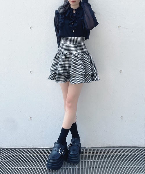 one way（ワンウェイ）の「フレアティアードスカート（スカート・レディース・ブラック系その他2/ブラック系その他/ブラック/レッド系その他・FREE）」の21枚目の写真