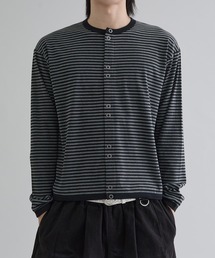EPNK(C[s[GkP[)Crew neck snap button cardigan / N[lbNXibv{^J[fBK(J[fBK/{)