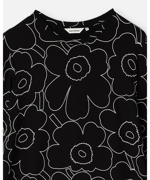 marimekko（マリメッコ）の「Sh Kolmin Piirto Unikko / Dress（ワンピース・レディース・ブラック・LARGE/MEDIUM/SMALL/X-SMALL）」の7枚目の写真