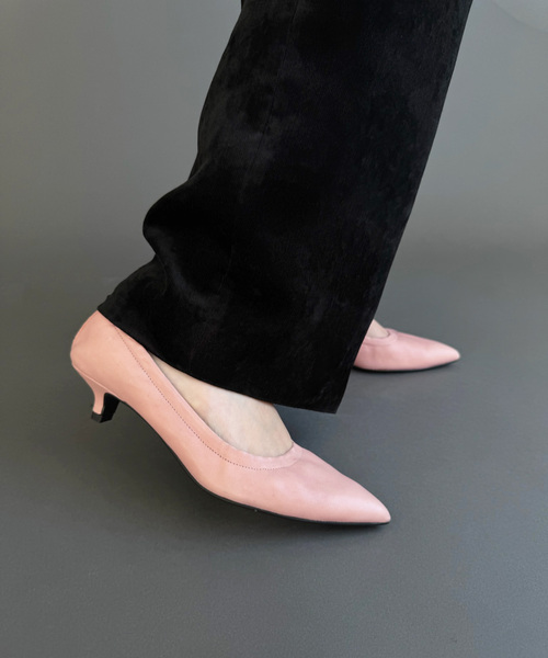 EDIT. FOR LULU（エディットフォールル）の「【CORSO ROMA 9/コルソローマノーヴェ】ギャザーパンプス（パンプス・レディース・ブラウン/ピンク・38/35/36/37）」の2枚目の写真