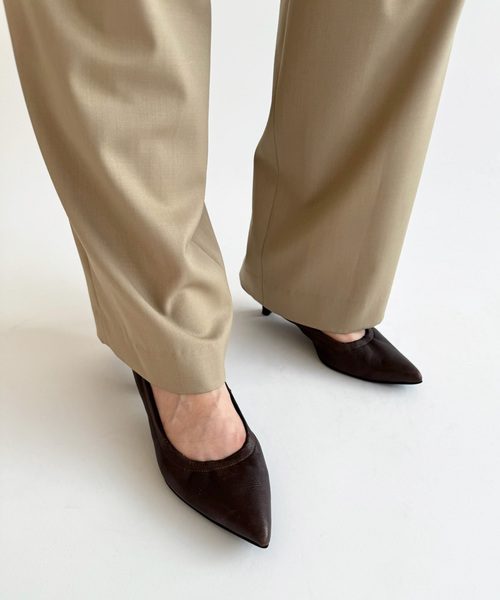 EDIT. FOR LULU（エディットフォールル）の「【CORSO ROMA 9/コルソローマノーヴェ】ギャザーパンプス（パンプス・レディース・ブラウン/ピンク・38/35/36/37）」の6枚目の写真