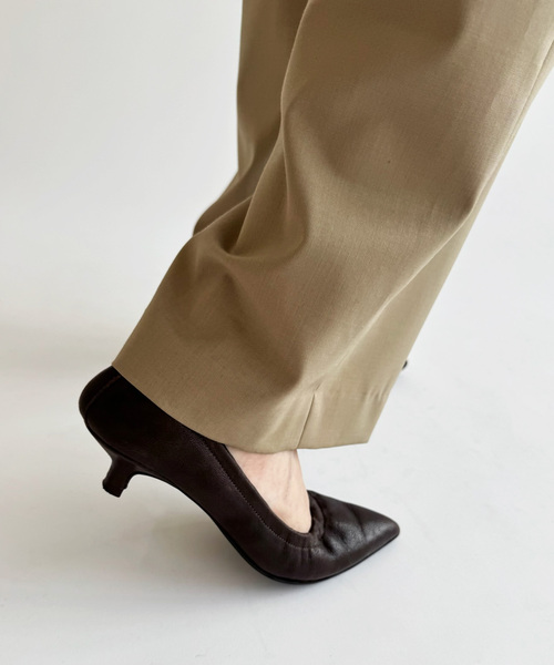 EDIT. FOR LULU（エディットフォールル）の「【CORSO ROMA 9/コルソローマノーヴェ】ギャザーパンプス（パンプス・レディース・ブラウン/ピンク・38/35/36/37）」の7枚目の写真