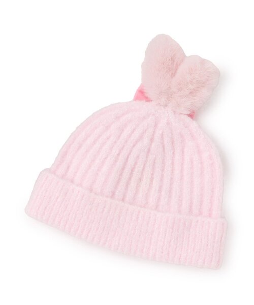 kate spade new york kids(ケイトスペードニューヨーク)の「ラビットニットキャップ(その他ベビーウェア・キッズ・ピンク・46-48cm)」の3枚目の写真