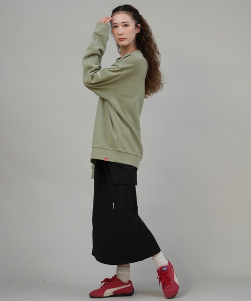 Manhattan Portage（マンハッタンポーテージ）の「Manhattan Portage/マンハッタンポーテージ スウェット トレーナー MP-M598（スウェット・レディース・ブラック/ヘザーグレー/ヘザーチャコール/ライトグリーン・S/M/L）」の17枚目の写真