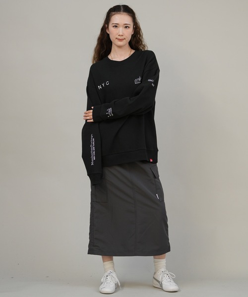 Manhattan Portage（マンハッタンポーテージ）の「Manhattan Portage/マンハッタンポーテージ スウェット トレーナー MP-M598（スウェット・レディース・ブラック/ヘザーグレー/ヘザーチャコール/ライトグリーン・S/M/L）」の7枚目の写真