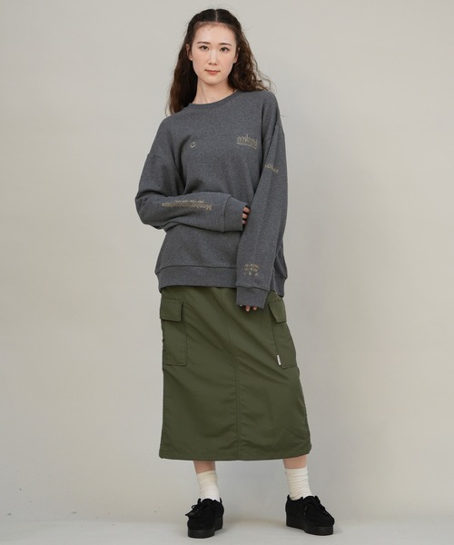 Manhattan Portage（マンハッタンポーテージ）の「Manhattan Portage/マンハッタンポーテージ スウェット トレーナー MP-M598（スウェット・レディース・ブラック/ヘザーグレー/ヘザーチャコール/ライトグリーン・S/M/L）」の13枚目の写真