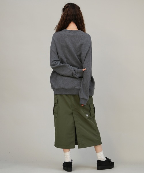 Manhattan Portage（マンハッタンポーテージ）の「Manhattan Portage/マンハッタンポーテージ スウェット トレーナー MP-M598（スウェット・レディース・ブラック/ヘザーグレー/ヘザーチャコール/ライトグリーン・S/M/L）」の15枚目の写真
