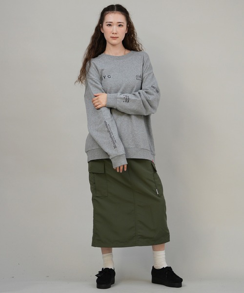 Manhattan Portage（マンハッタンポーテージ）の「Manhattan Portage/マンハッタンポーテージ スウェット トレーナー MP-M598（スウェット・レディース・ブラック/ヘザーグレー/ヘザーチャコール/ライトグリーン・S/M/L）」の10枚目の写真