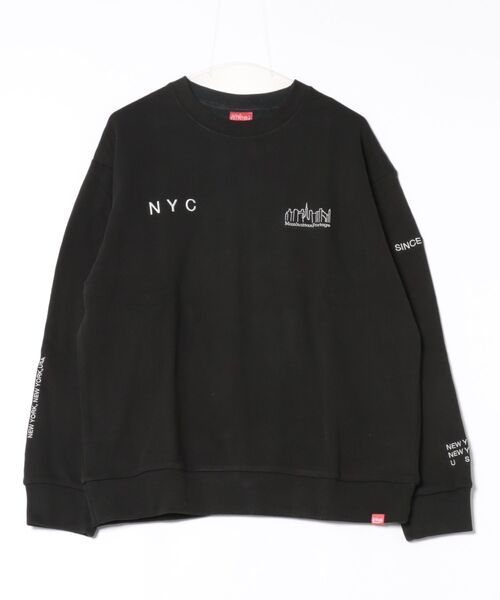 Manhattan Portage（マンハッタンポーテージ）の「Manhattan Portage/マンハッタンポーテージ スウェット トレーナー MP-M598（スウェット・レディース・ブラック/ヘザーグレー/ヘザーチャコール/ライトグリーン・S/M/L）」の22枚目の写真