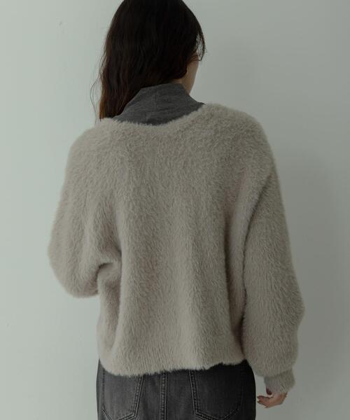 URBAN RESEARCH Sonny Label（アーバンリサーチサニーレーベル）の「フェザーダブルフェイスカーディガン（カーディガン/ボレロ・レディース・アイボリー/チャコールグレー/ミント/ベージュ・FREE）」の11枚目の写真
