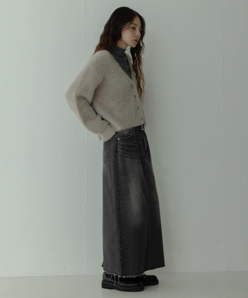 URBAN RESEARCH Sonny Label（アーバンリサーチサニーレーベル）の「フェザーダブルフェイスカーディガン（カーディガン/ボレロ・レディース・アイボリー/チャコールグレー/ミント/ベージュ・FREE）」の19枚目の写真