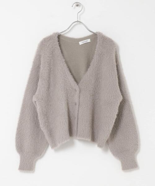 URBAN RESEARCH Sonny Label（アーバンリサーチサニーレーベル）の「フェザーダブルフェイスカーディガン（カーディガン/ボレロ・レディース・アイボリー/チャコールグレー/ミント/ベージュ・FREE）」の18枚目の写真