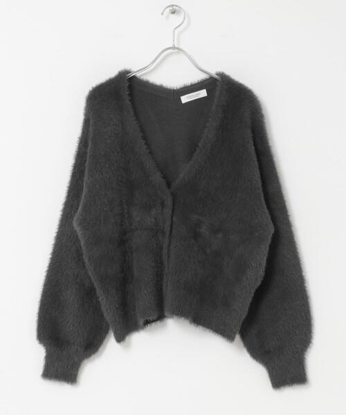 URBAN RESEARCH Sonny Label（アーバンリサーチサニーレーベル）の「フェザーダブルフェイスカーディガン（カーディガン/ボレロ・レディース・アイボリー/チャコールグレー/ミント/ベージュ・FREE）」の21枚目の写真