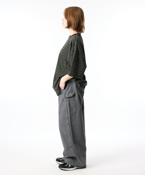 meltum(メルタム)の「MULTI BORDER S/S TEE(Tシャツ/カットソー・メンズ・ネイビー/グリーン・MEDIUM/LARGE/X-LARGE)」の9枚目の写真