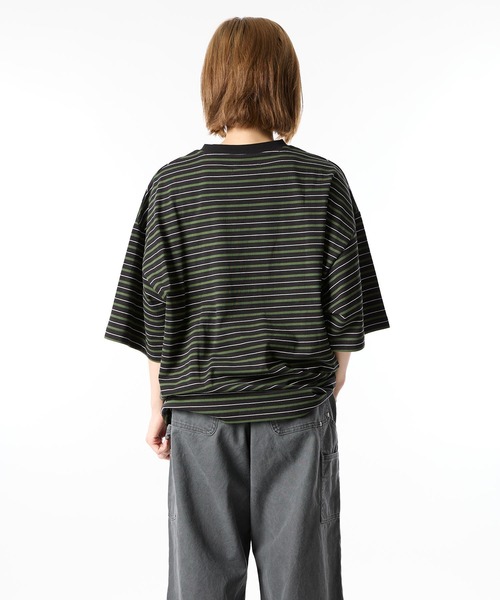 meltum(メルタム)の「MULTI BORDER S/S TEE(Tシャツ/カットソー・メンズ・ネイビー/グリーン・MEDIUM/LARGE/X-LARGE)」の11枚目の写真