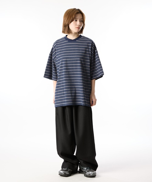 meltum(メルタム)の「MULTI BORDER S/S TEE(Tシャツ/カットソー・メンズ・ネイビー/グリーン・MEDIUM/LARGE/X-LARGE)」の15枚目の写真