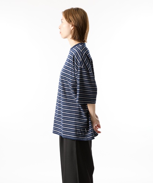 meltum(メルタム)の「MULTI BORDER S/S TEE(Tシャツ/カットソー・メンズ・ネイビー/グリーン・MEDIUM/LARGE/X-LARGE)」の16枚目の写真