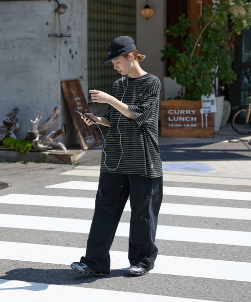 meltum(メルタム)の「MULTI BORDER S/S TEE(Tシャツ/カットソー・メンズ・ネイビー/グリーン・MEDIUM/LARGE/X-LARGE)」の3枚目の写真