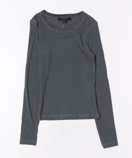 ALLSAINTS(オールセインツ)の「RINA LONG SLEEVE CREW NECK T-SHIRT | RINA 長袖 クルー ネック Tシャツ(Tシャツ/カットソー・レディース・グレー系その他・XS/S/M)」の10枚目の写真