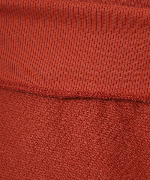 myke（ミーカ）の「myke TC裏毛コーデュロイ×ワッフル切替えチュニック（ワンピース・レディース・カーキ/テラコッタ/杢グレー/チャコール・M）」の5枚目の写真