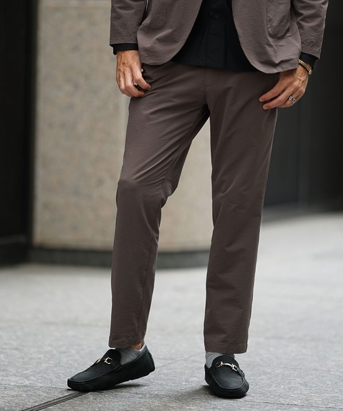 JOKER(ジョーカー)の「2WAYストレッチポリサッカーイージースラックス メンズ テーパード(チノパンツ・メンズ・グレー/ブラック/ブラウン・M/L)」の3枚目の写真