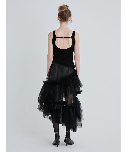 SORIN(ソリン )の「Tulle Docking Tank Dress/チュールドッキングタンクドレス(ワンピース・レディース・マルチ/ブラック/レッド・38)」の7枚目の写真