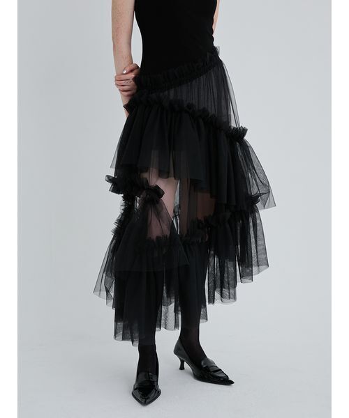 SORIN(ソリン )の「Tulle Docking Tank Dress/チュールドッキングタンクドレス(ワンピース・レディース・マルチ/ブラック/レッド・38)」の11枚目の写真