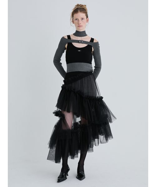 SORIN(ソリン )の「Tulle Docking Tank Dress/チュールドッキングタンクドレス(ワンピース・レディース・マルチ/ブラック/レッド・38)」の12枚目の写真