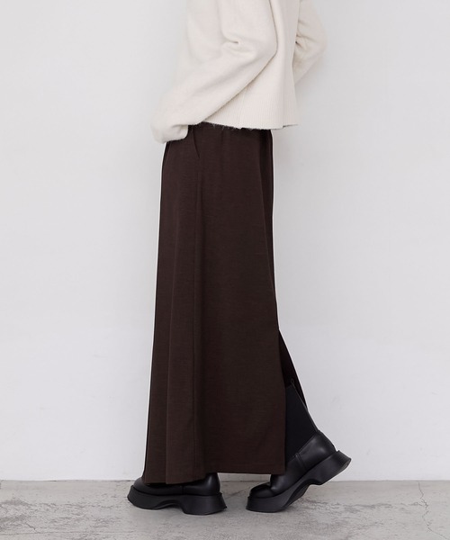 forksy.（フォルクシー）の「【forksy.】ピーチツイルラップデザインIラインロングスカート（スカート・レディース・ブラウン/ブラック・FREE）」の19枚目の写真