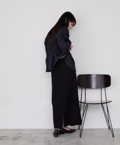 forksy.（フォルクシー）の「【forksy.】ピーチツイルラップデザインIラインロングスカート（スカート・レディース・ブラウン/ブラック・FREE）」の16枚目の写真