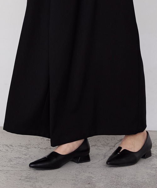 forksy.（フォルクシー）の「【forksy.】ピーチツイルラップデザインIラインロングスカート（スカート・レディース・ブラウン/ブラック・FREE）」の4枚目の写真