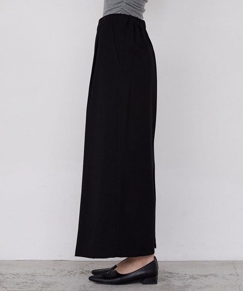 forksy.（フォルクシー）の「【forksy.】ピーチツイルラップデザインIラインロングスカート（スカート・レディース・ブラウン/ブラック・FREE）」の5枚目の写真