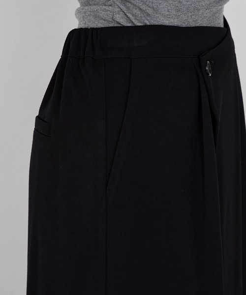 forksy.（フォルクシー）の「【forksy.】ピーチツイルラップデザインIラインロングスカート（スカート・レディース・ブラウン/ブラック・FREE）」の7枚目の写真