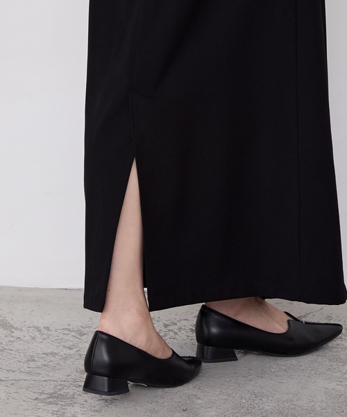 forksy.（フォルクシー）の「【forksy.】ピーチツイルラップデザインIラインロングスカート（スカート・レディース・ブラウン/ブラック・FREE）」の10枚目の写真