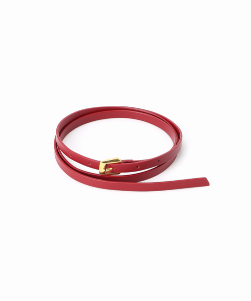 Noble（ノーブル）の「ATELIER AMBOISE/アトリエ アンボワーズ 細ベルト（ベルト・レディース・レッド/ブラウン/ベージュ・80）」の3枚目の写真