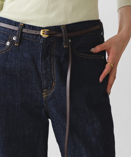 Noble（ノーブル）の「ATELIER AMBOISE/アトリエ アンボワーズ 細ベルト（ベルト・レディース・レッド/ブラウン/ベージュ・80）」の4枚目の写真