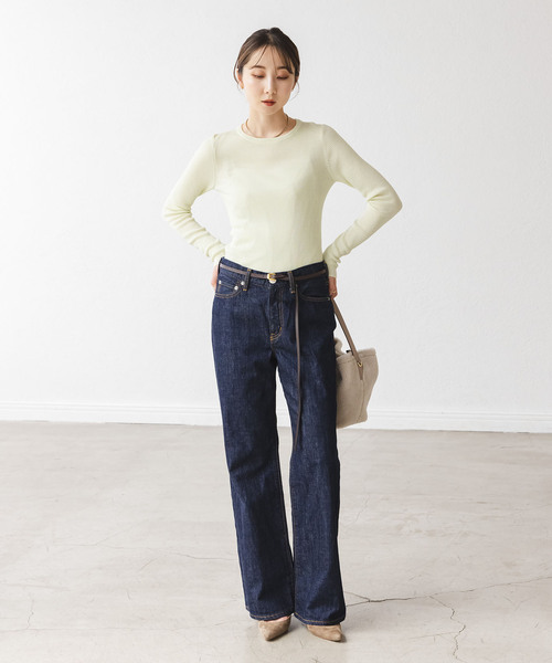 Noble（ノーブル）の「ATELIER AMBOISE/アトリエ アンボワーズ 細ベルト（ベルト・レディース・レッド/ブラウン/ベージュ・80）」の5枚目の写真