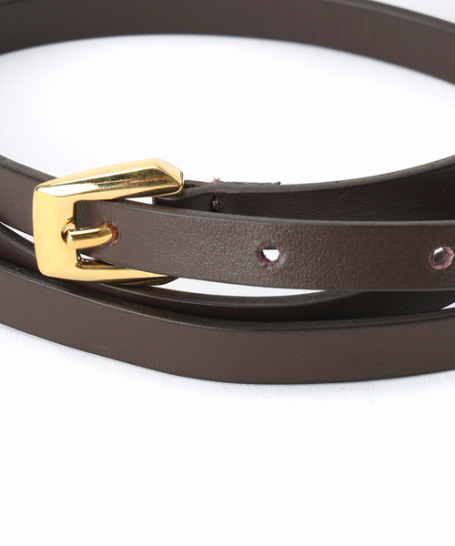 Noble（ノーブル）の「ATELIER AMBOISE/アトリエ アンボワーズ 細ベルト（ベルト・レディース・レッド/ブラウン/ベージュ・80）」の12枚目の写真