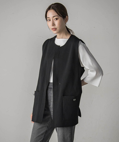 la.f…(ラエフ)の「"体型を気にせず着られる"リブカットソー≪手洗い可能≫(Tシャツ/カットソー・レディース・ホワイト/ベージュ・9号)」の21枚目の写真