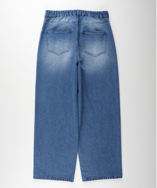 BACK NUMBER(バックナンバー)の「【BACK NUMBER】ウエストイージーバギージーンズ (トレンド/イージーウエスト/デイリー/カジュアル)(その他パンツ・メンズ・ダークインディゴブルー/その他1/ブラック・L/XL/M)」の5枚目の写真