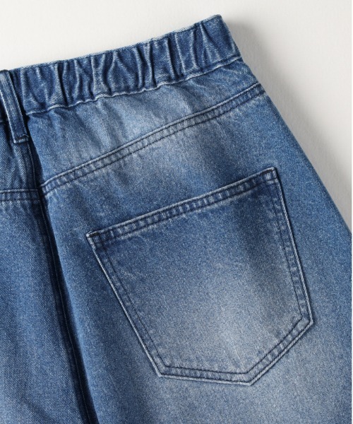 BACK NUMBER(バックナンバー)の「【BACK NUMBER】ウエストイージーバギージーンズ (トレンド/イージーウエスト/デイリー/カジュアル)(その他パンツ・メンズ・ダークインディゴブルー/その他1/ブラック・L/XL/M)」の7枚目の写真