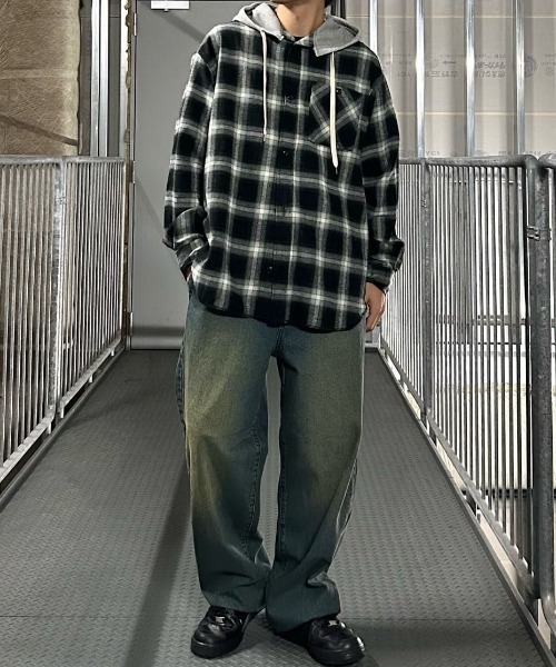 BACK NUMBER(バックナンバー)の「【BACK NUMBER】ウエストイージーバギージーンズ (トレンド/イージーウエスト/デイリー/カジュアル)(その他パンツ・メンズ・ダークインディゴブルー/その他1/ブラック・L/XL/M)」の22枚目の写真