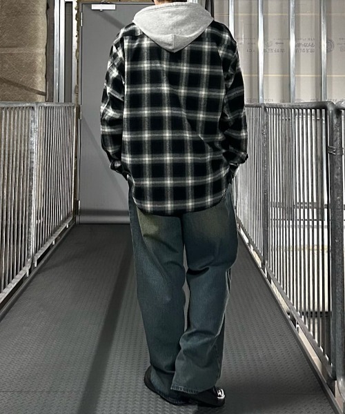 BACK NUMBER(バックナンバー)の「【BACK NUMBER】ウエストイージーバギージーンズ (トレンド/イージーウエスト/デイリー/カジュアル)(その他パンツ・メンズ・ダークインディゴブルー/その他1/ブラック・L/XL/M)」の20枚目の写真