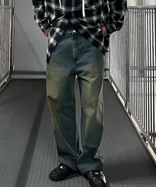 BACK NUMBER（バックナンバー）の「【BACK NUMBER】ウエストイージーバギージーンズ (トレンド/イージーウエスト/デイリー/カジュアル)（その他パンツ・メンズ・ダークインディゴブルー/その他1/ブラック・L/XL/M）」の22枚目の写真