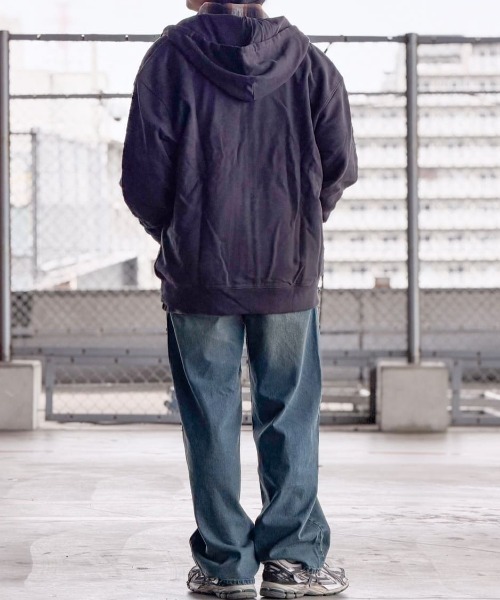 BACK NUMBER(バックナンバー)の「【BACK NUMBER】ウエストイージーバギージーンズ (トレンド/イージーウエスト/デイリー/カジュアル)(その他パンツ・メンズ・ダークインディゴブルー/その他1/ブラック・L/XL/M)」の16枚目の写真