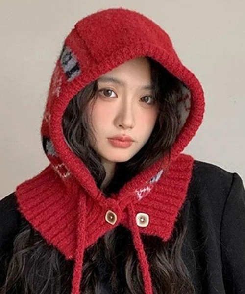 セール】ノルディックフードウォーマー/バラクラバ（ニットキャップ